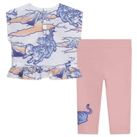 T-shirt and legging set - White