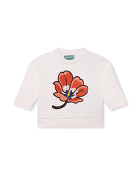 Cotton sweatshirt and trousers set - Chile Red