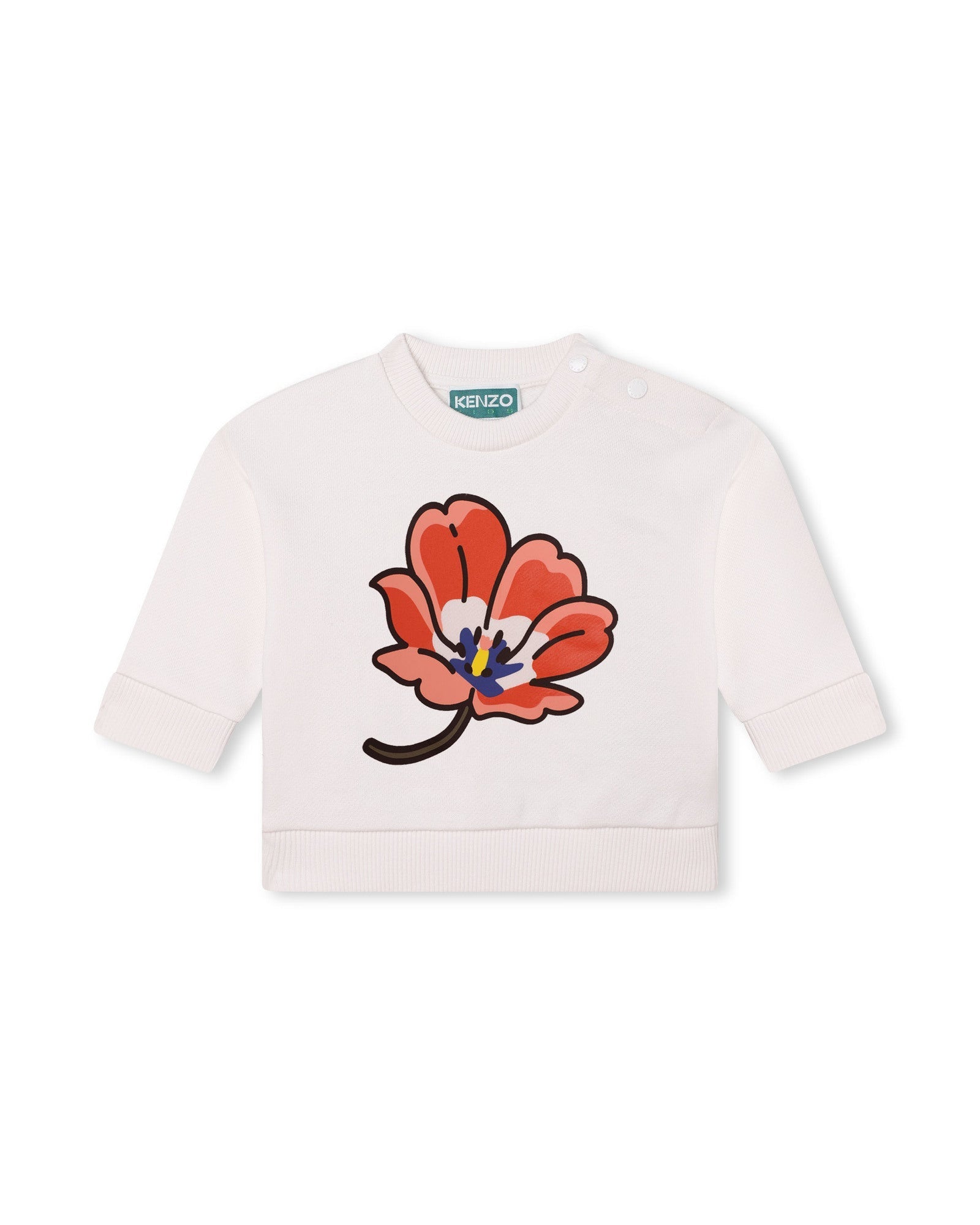 Cotton sweatshirt and trousers set - Chile Red