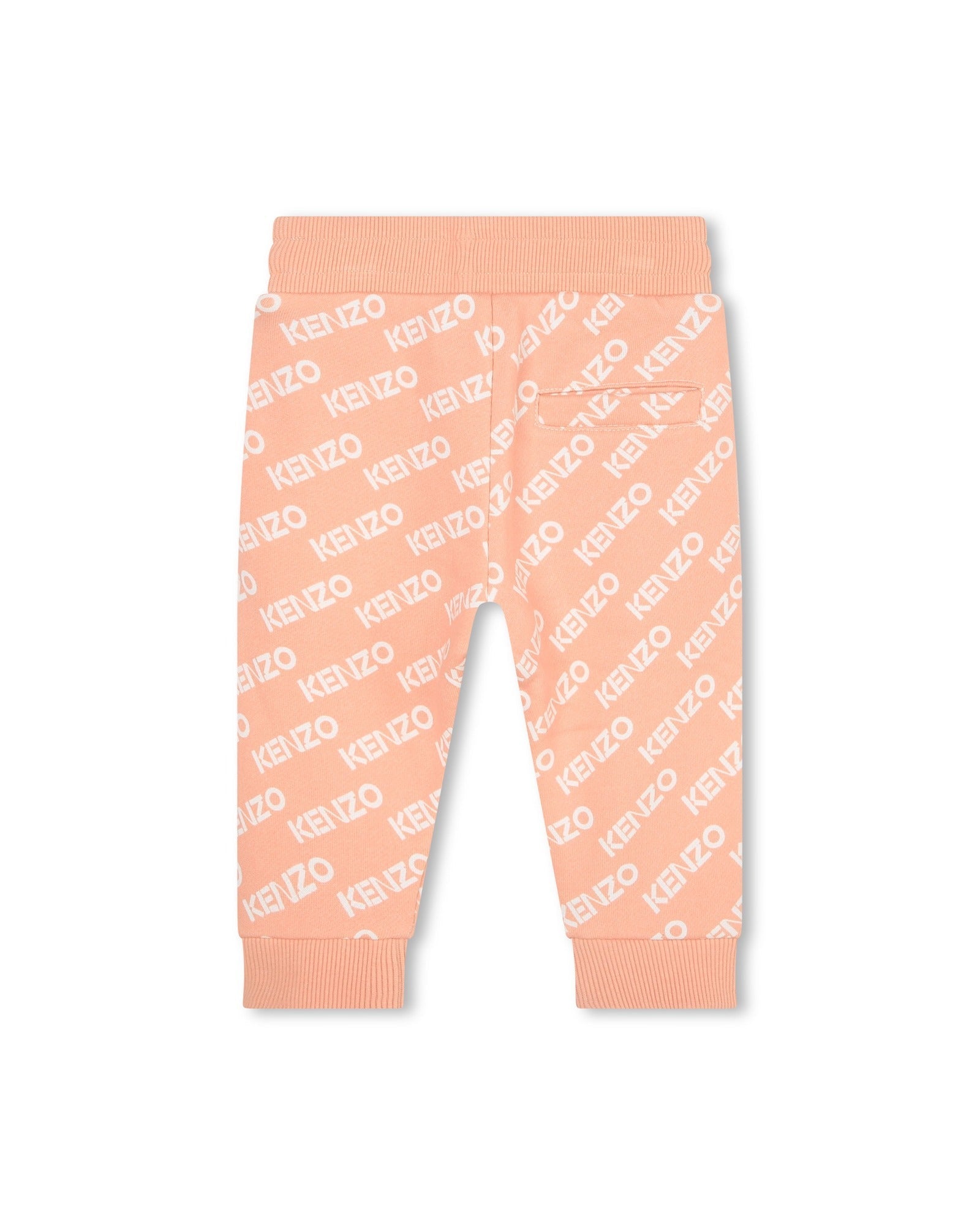 Cotton cardigan and trousers set - Nude