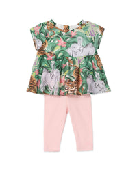 Ensemble sweatshirt et pantalon de jogging - Dirty pink