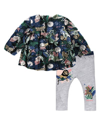 Blouse and legging set - Nocturne