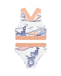 Maillot de bain 2 pièces imprimé intégral - Mango fonce