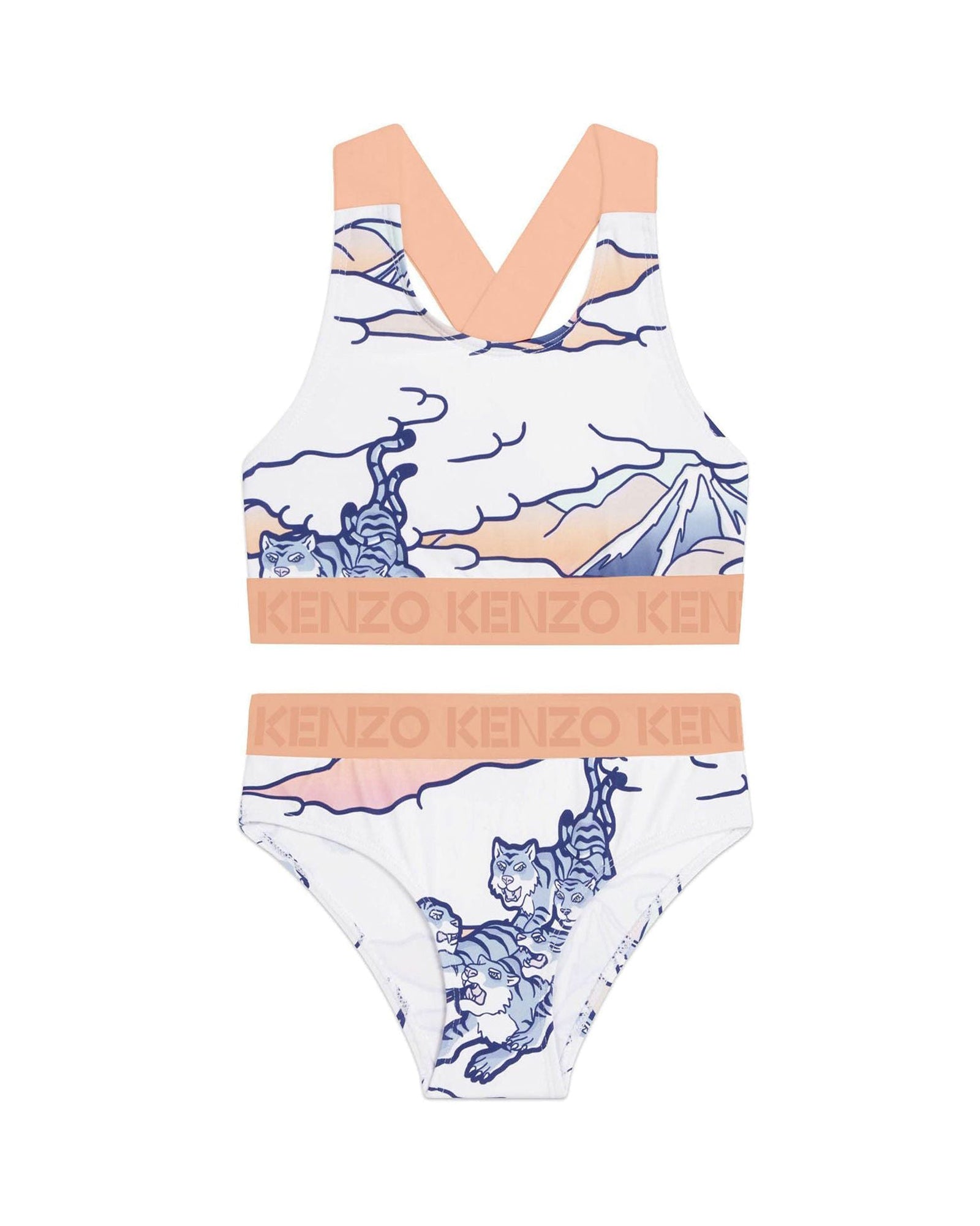 Maillot de bain 2 pièces imprimé intégral - Mango fonce