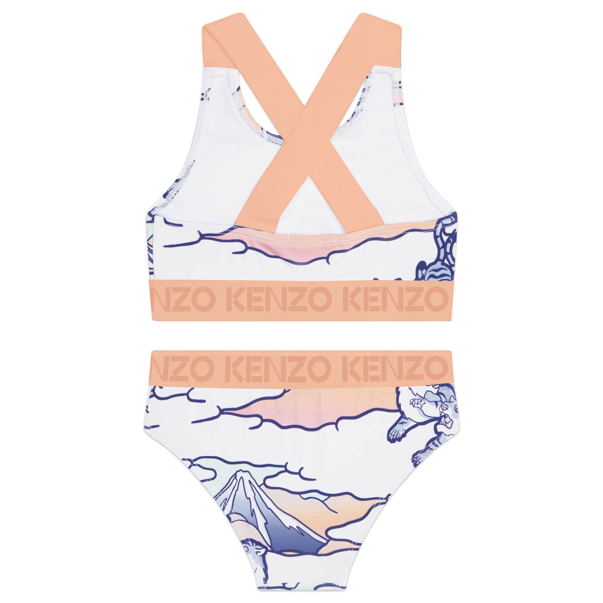 Maillot de bain 2 pièces imprimé intégral - Mango fonce