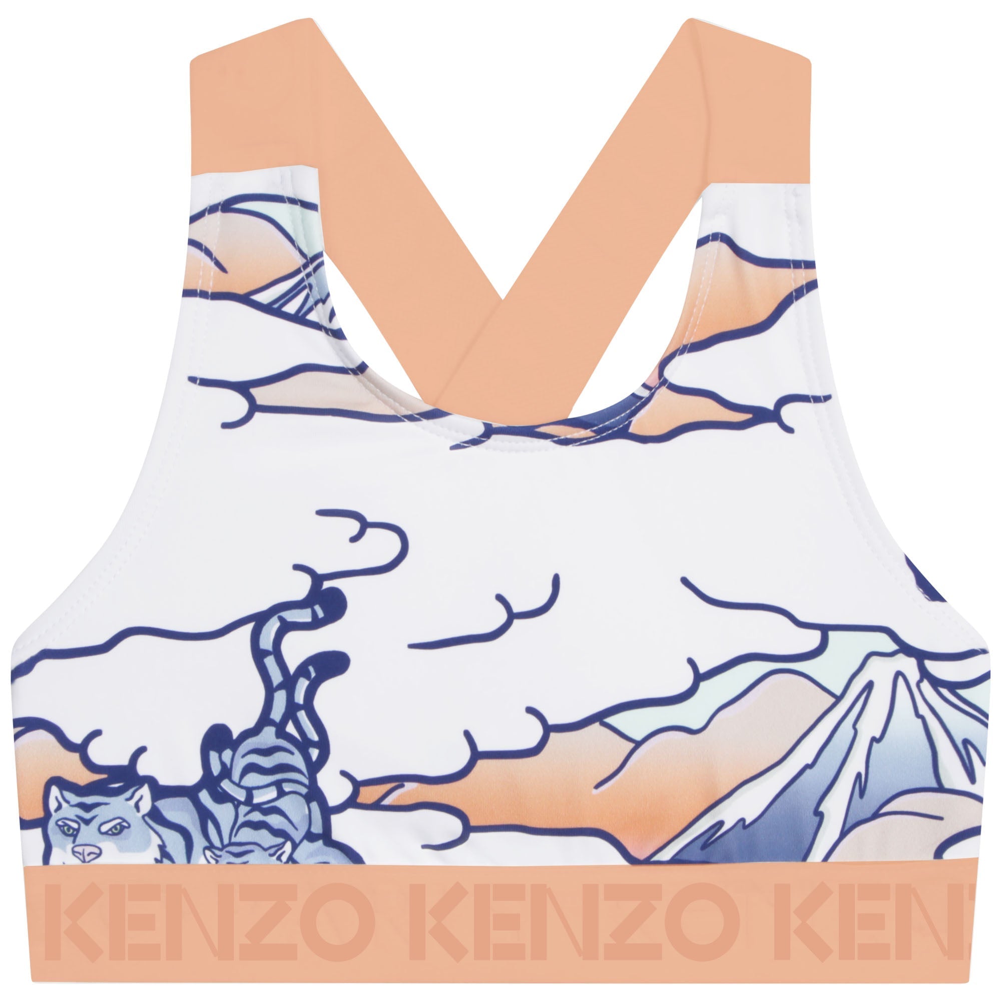 Maillot de bain 2 pièces imprimé intégral - Mango fonce