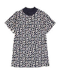 Robe en imprimé monogramme - Plomb