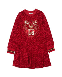 Robe à imprimé animalier - Vermillon