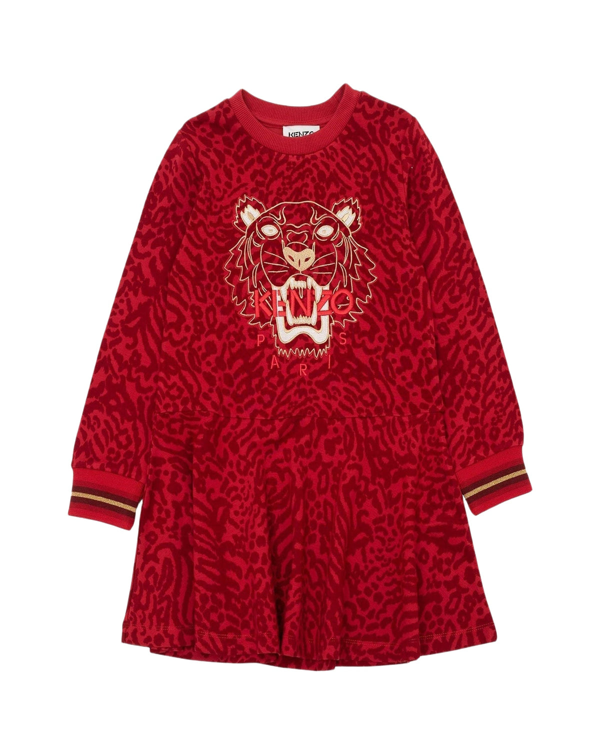 Robe à imprimé animalier - Vermillon