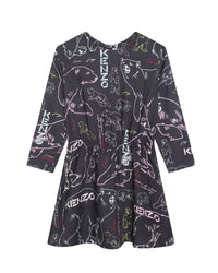 Robe Nova à motif - Gris Taupe