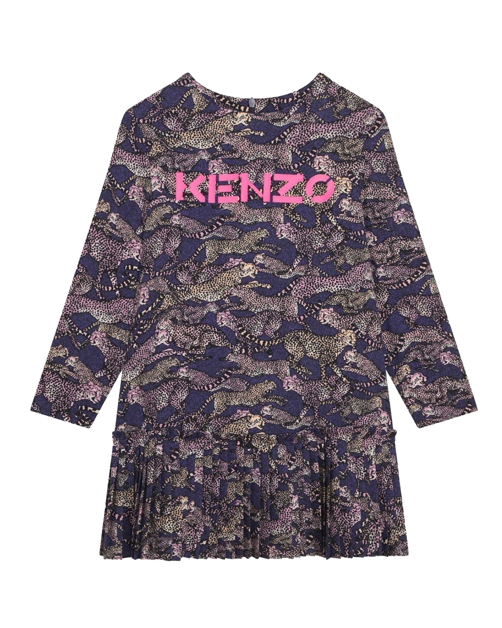 Cheetah print dress - Royal Purple