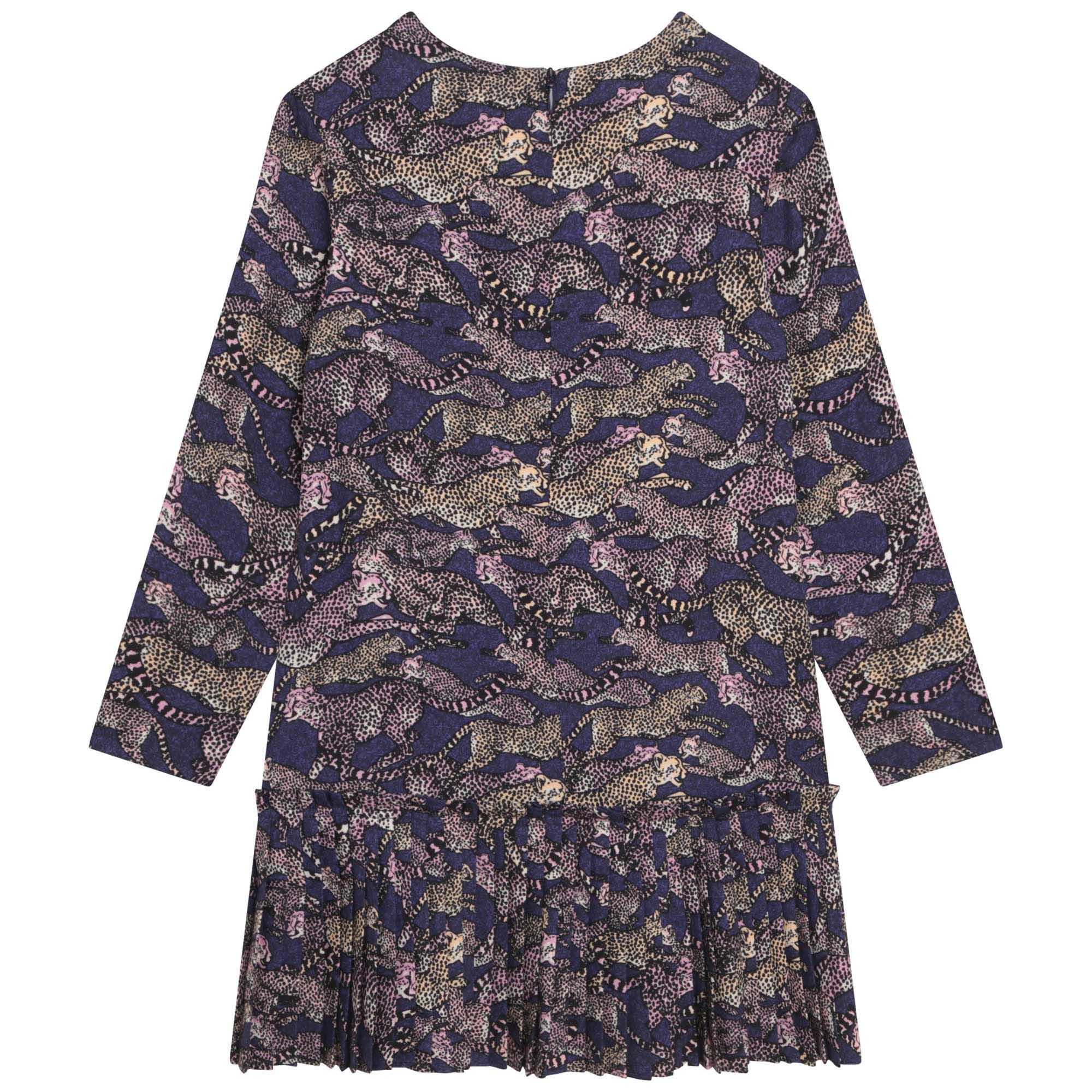Cheetah print dress - Royal Purple