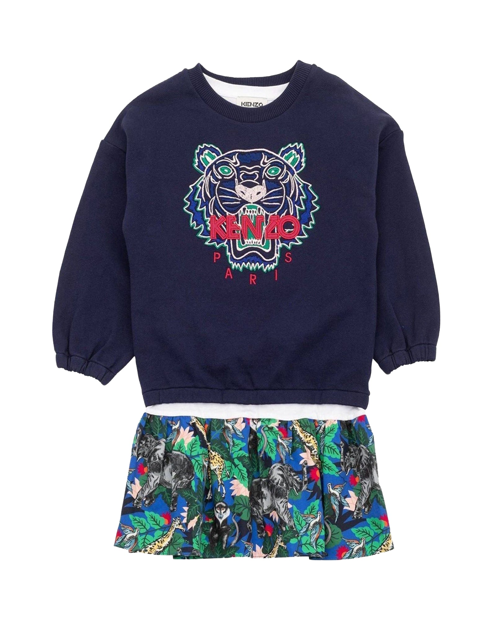 Robe sweat Jungle en coton - Nocturne