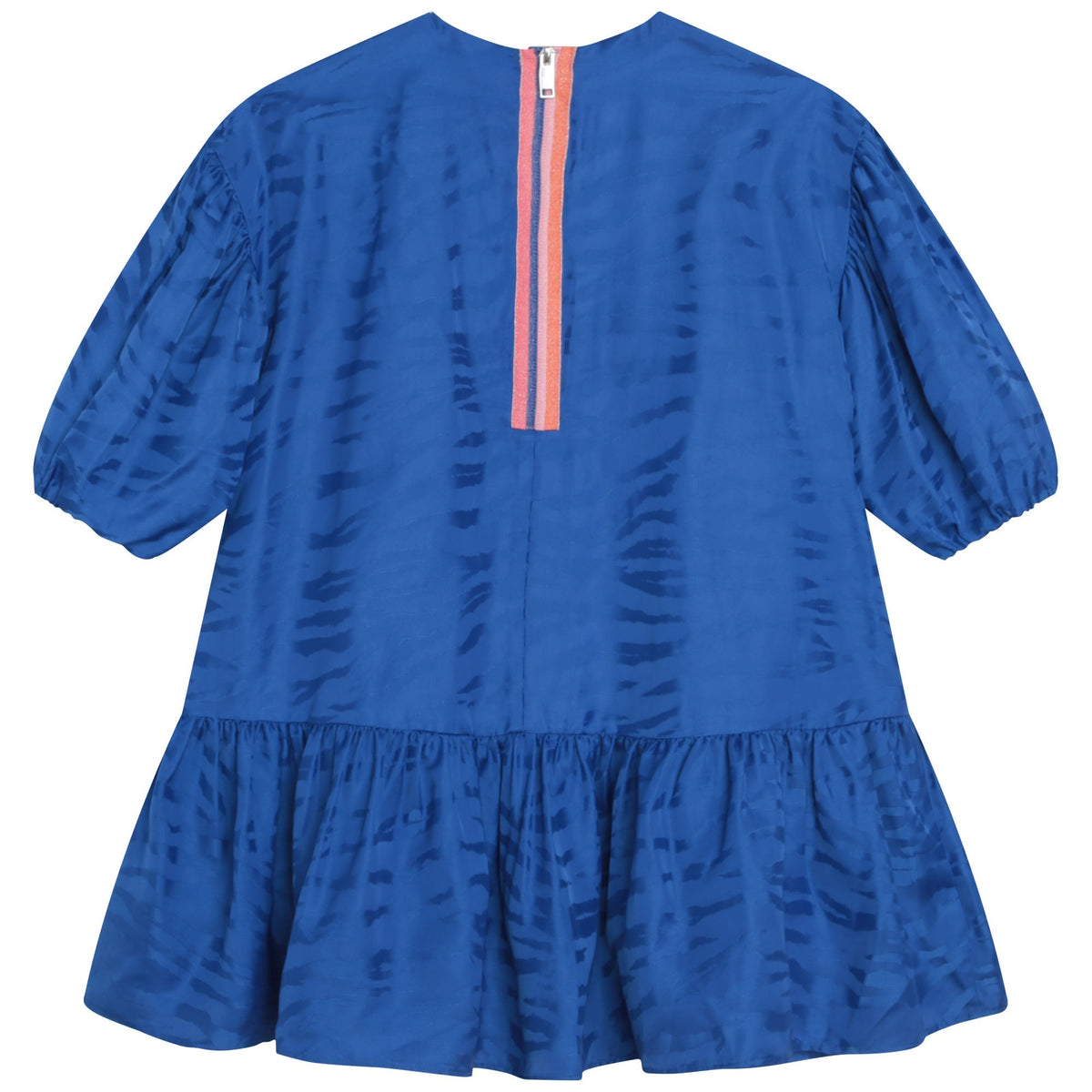Robe en taffetas imprimée Tiger Stripes - Wave Blue