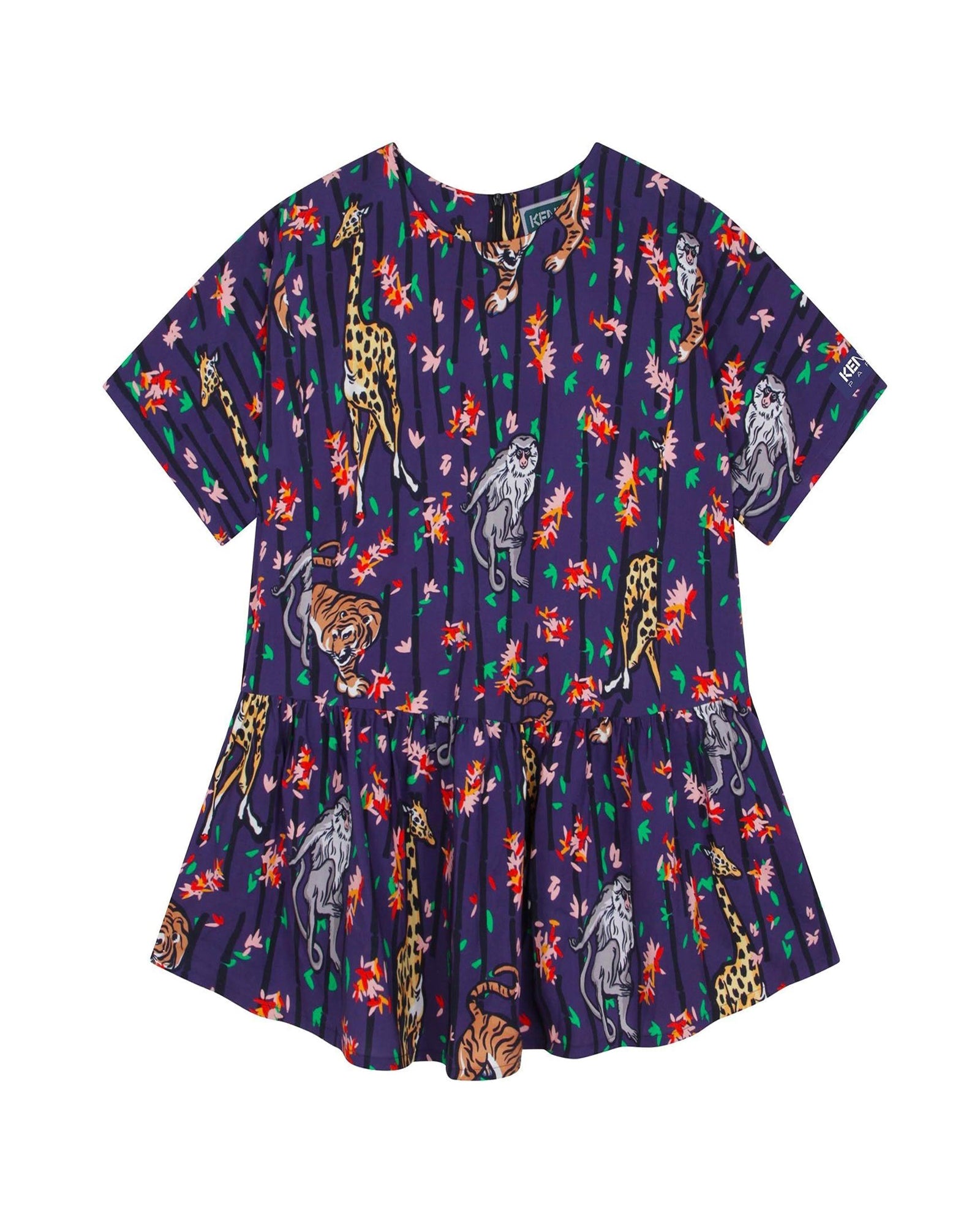 Robe évasée en imprimé - Thistle blue