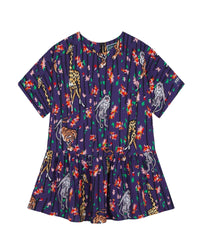 Robe évasée à imprimé - Thistle Blu