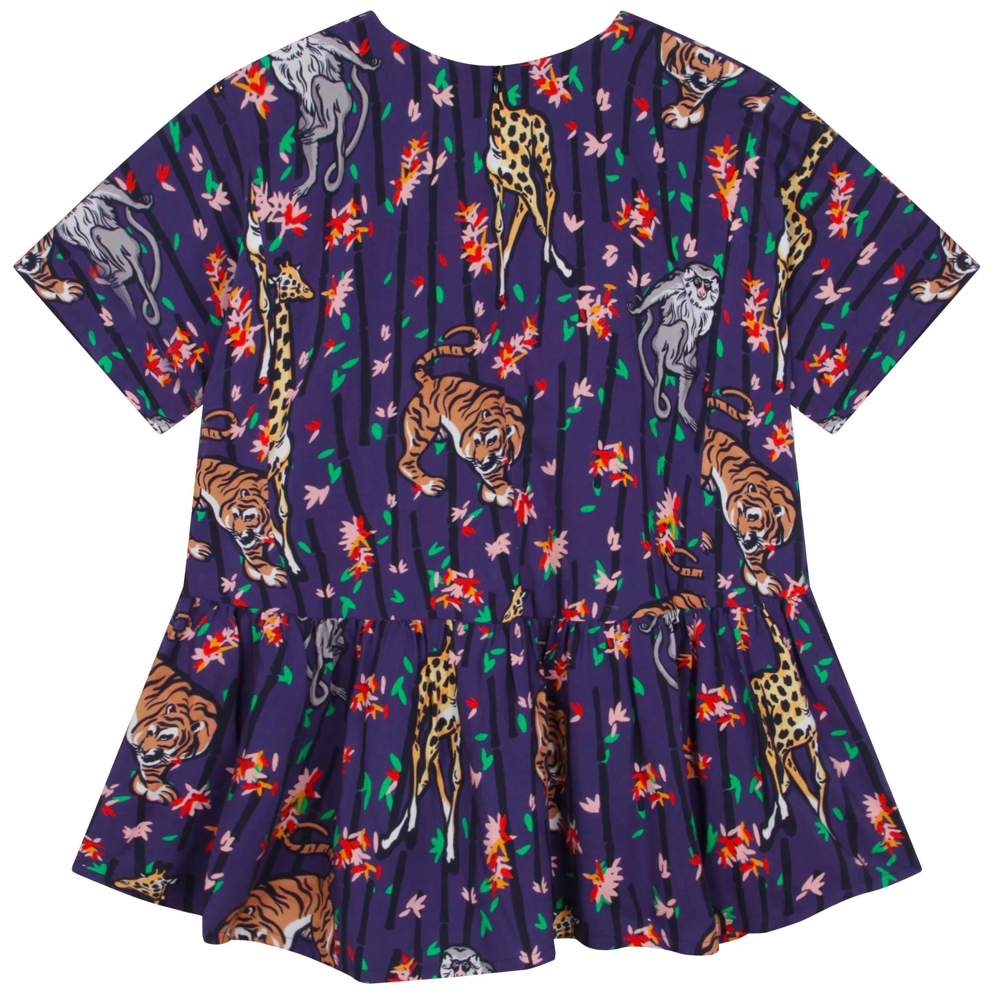 Robe évasée en imprimé - Thistle blue