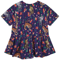 Robe évasée à imprimé - Thistle Blu