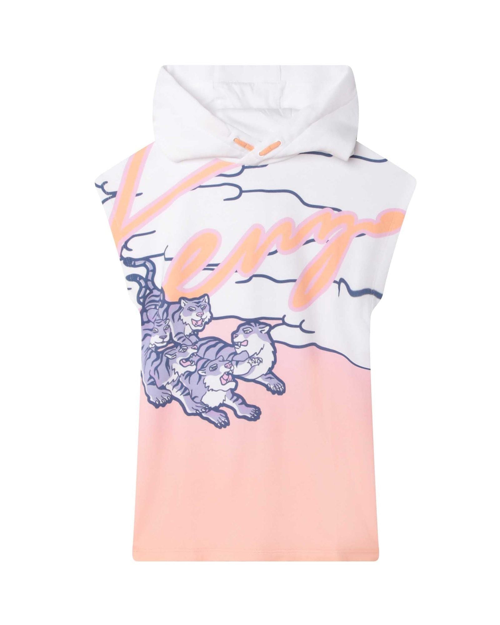 Robe sans manches à capuche en molleton léger - Mango Fonc