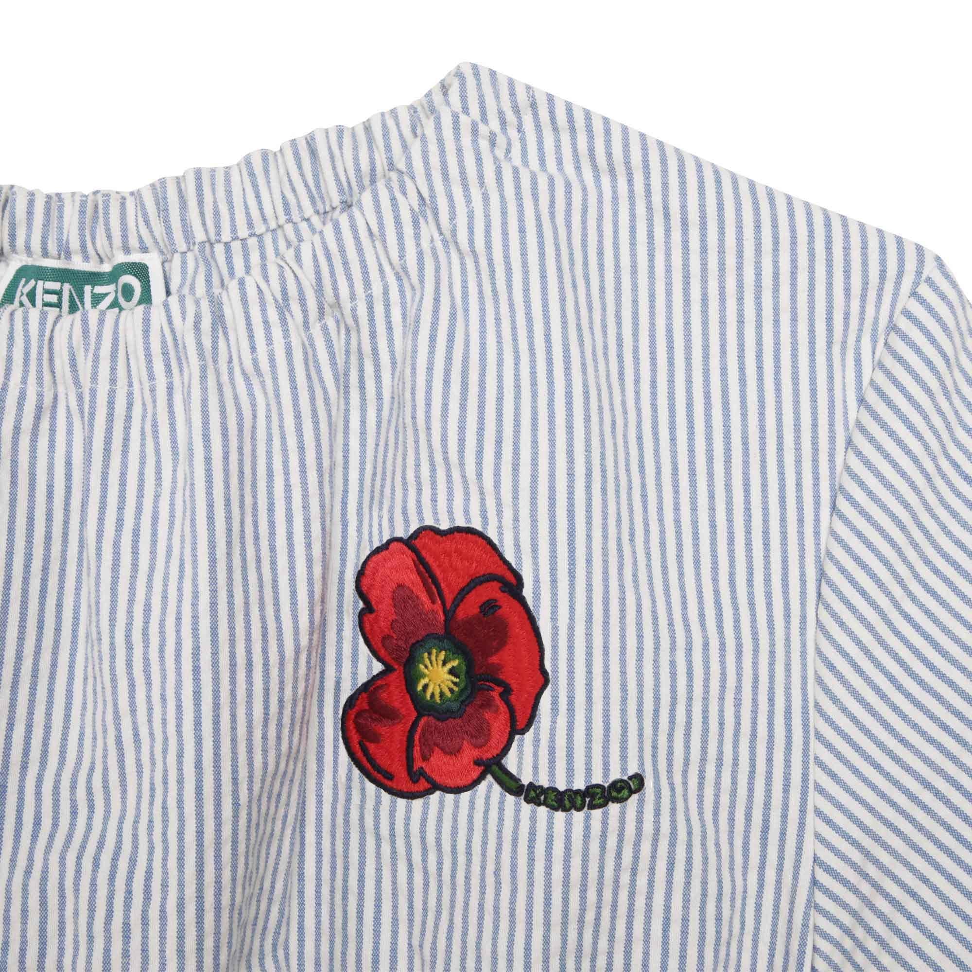 Robe rayée manches courtes - Cendre