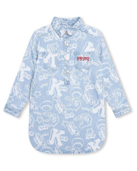 Robe imprimée en denim - Bleach