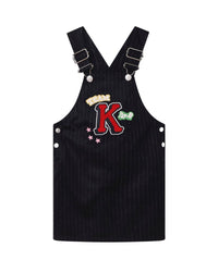 Robe effet salopette en laine et cachemire - Koniro