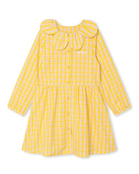 Robe en coton - Jaune citrine