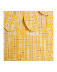 Robe en coton - Jaune citrine