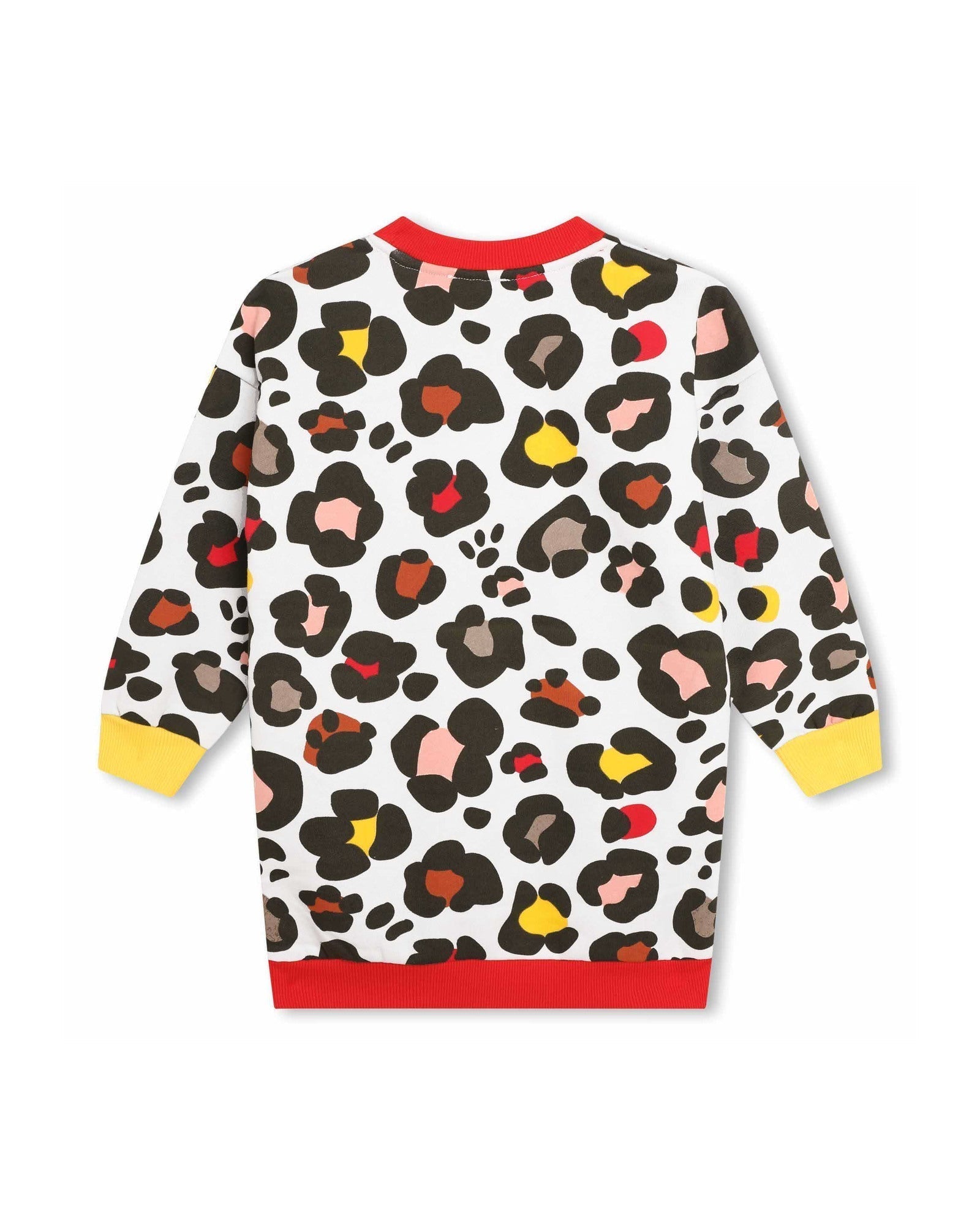Robe à motif léopard en coton - Ciment