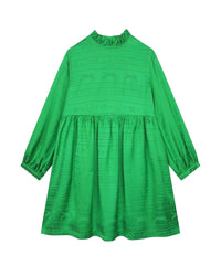 Robe motif jacquard allover - Acid Green