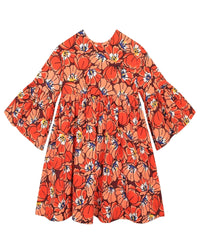 Dress with embroidered logo - Chile Red