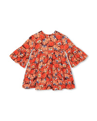 Dress with embroidered logo - Chile Red