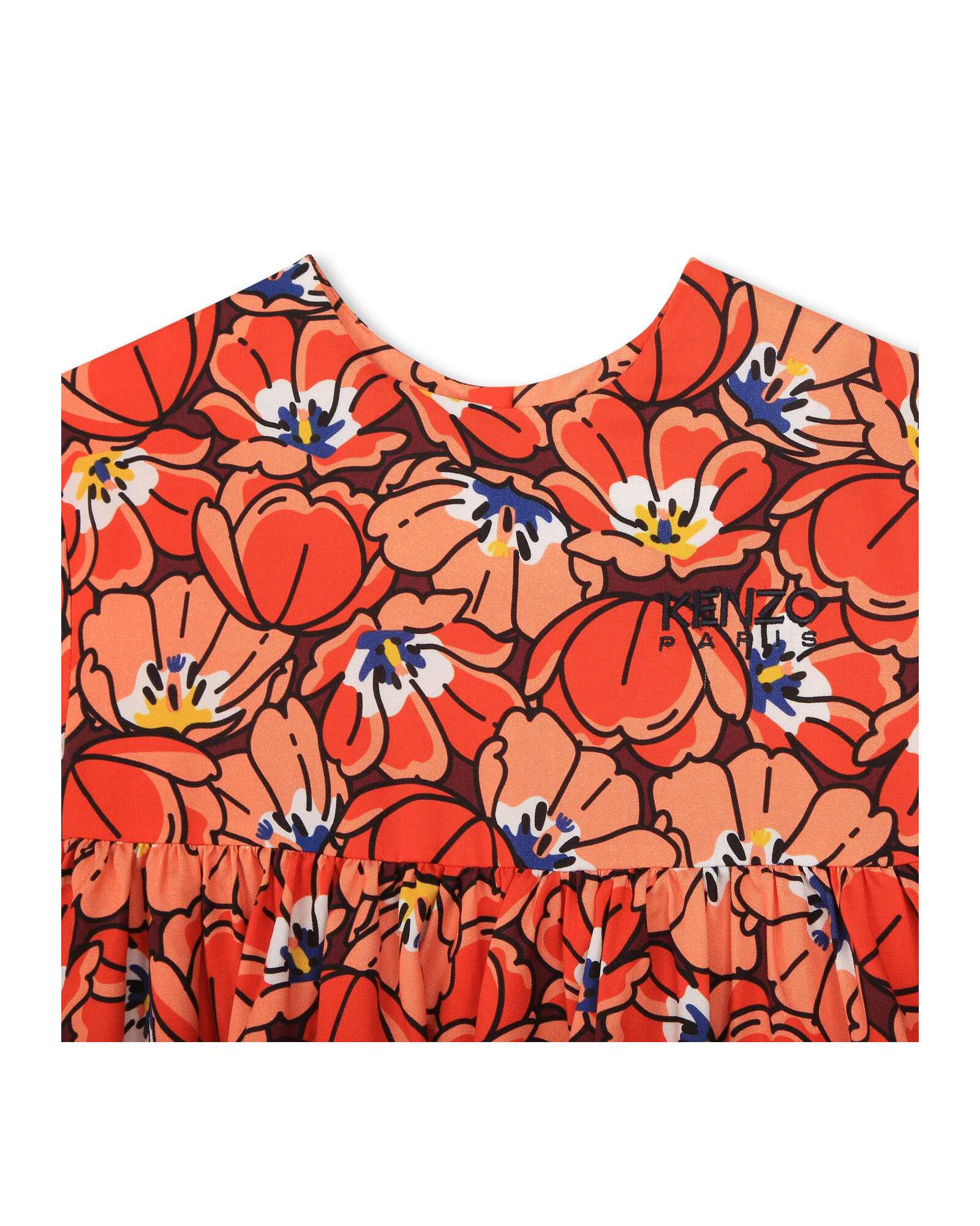 Dress with embroidered logo - Chile Red