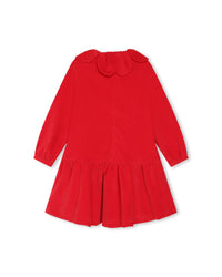Robe en coton - Rouge foncé
