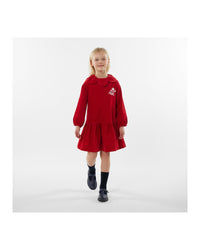 Robe en coton - Rouge foncé