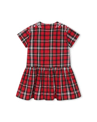 Robe imprimée en coton - Rouge Fonce