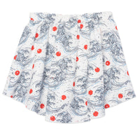 Jupe printanière avec broderies - Blanc Cassé