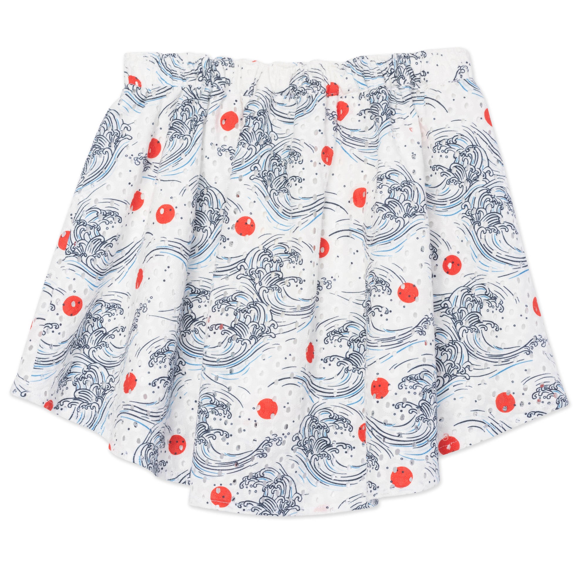 Jupe printanière avec broderies - Blanc Cassé