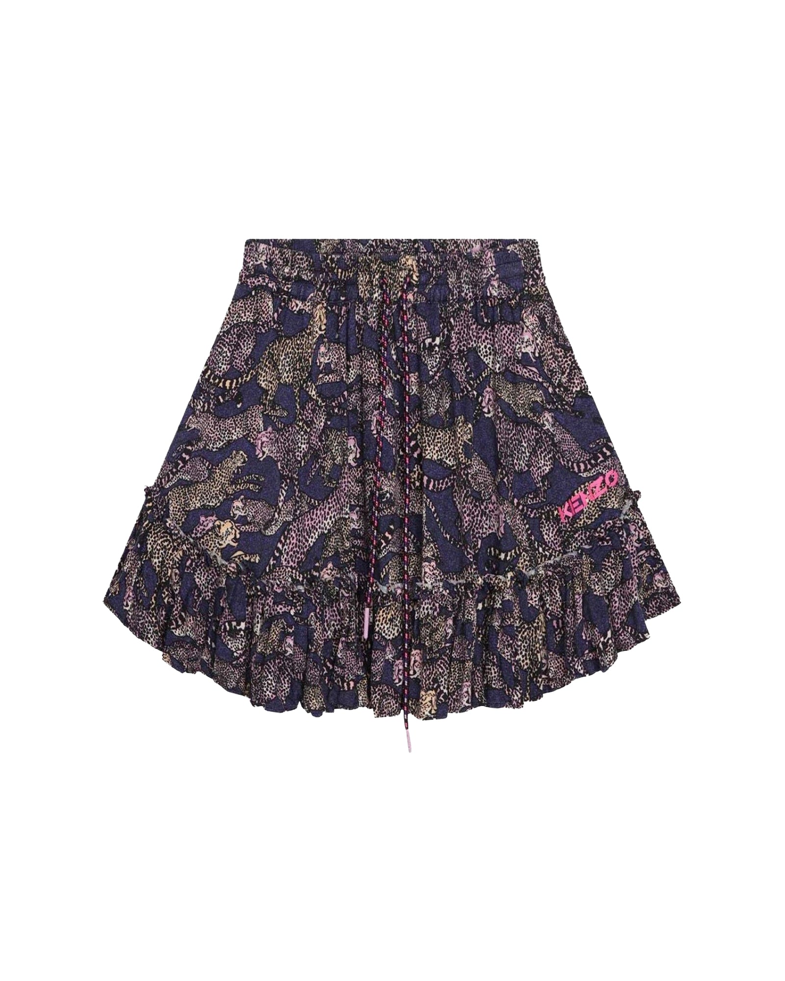 Cheetah print skirt - Royal Purple