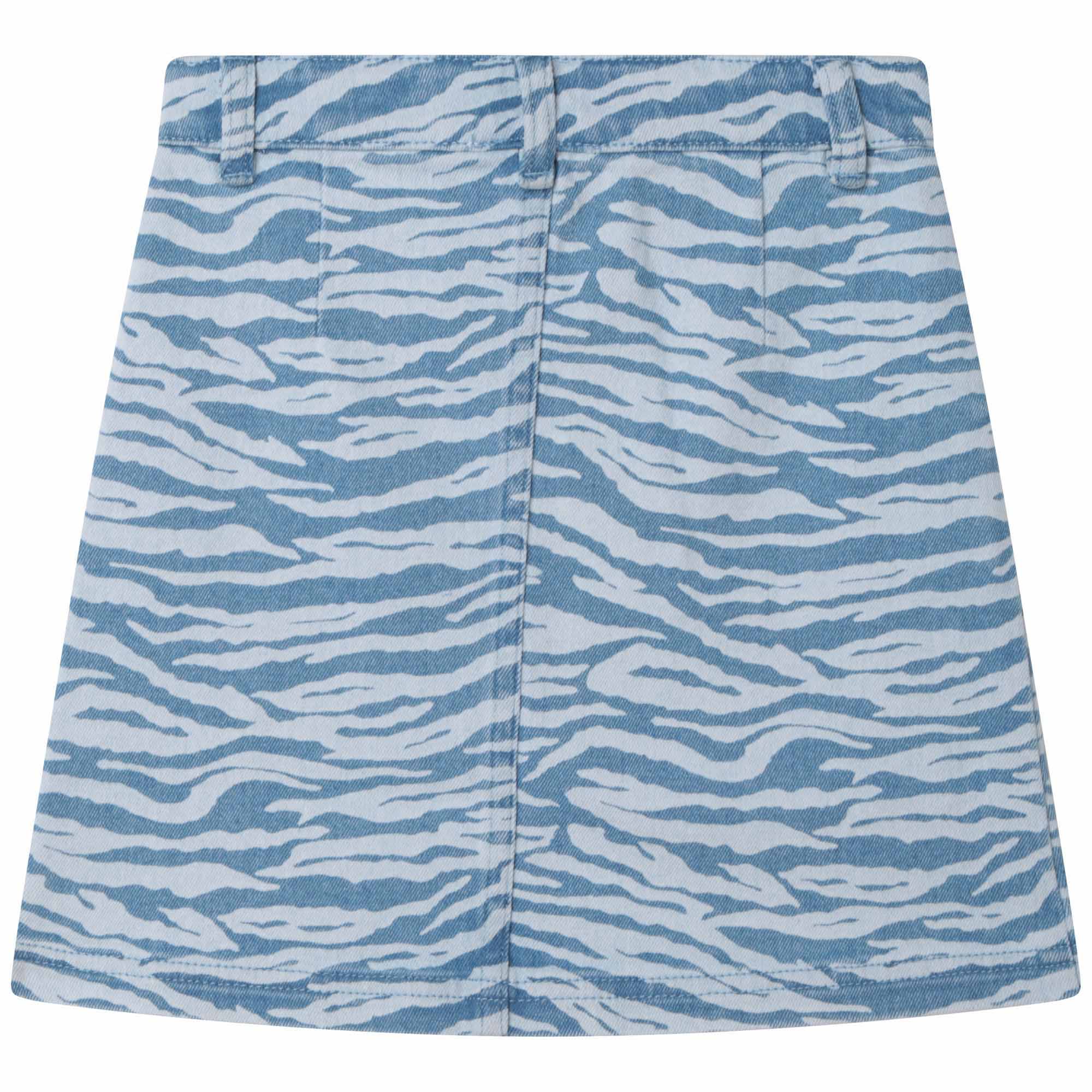Jupe en denim motif rayures Tigre - Myosotis