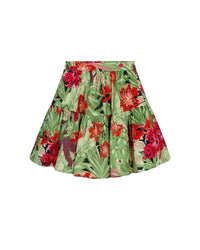 Jupe évasée en sergé Tencel - Dark Green