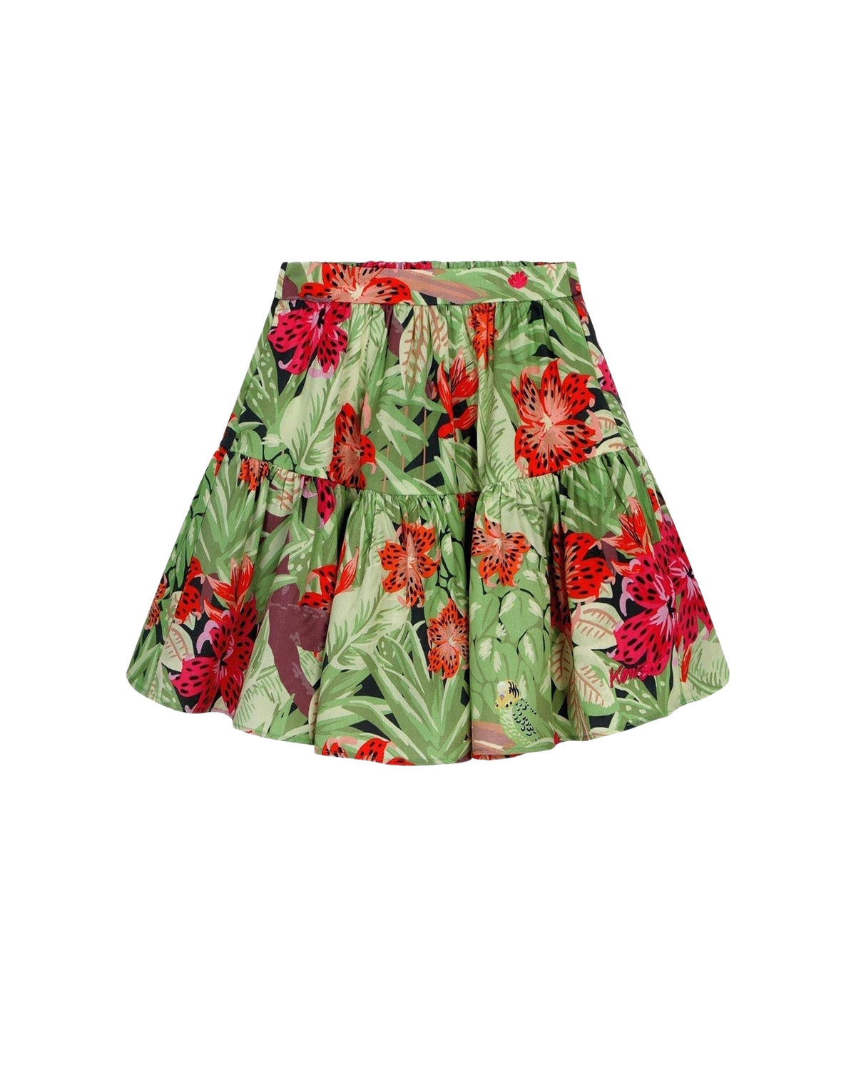 Jupe évasée en sergé Tencel - Dark Green