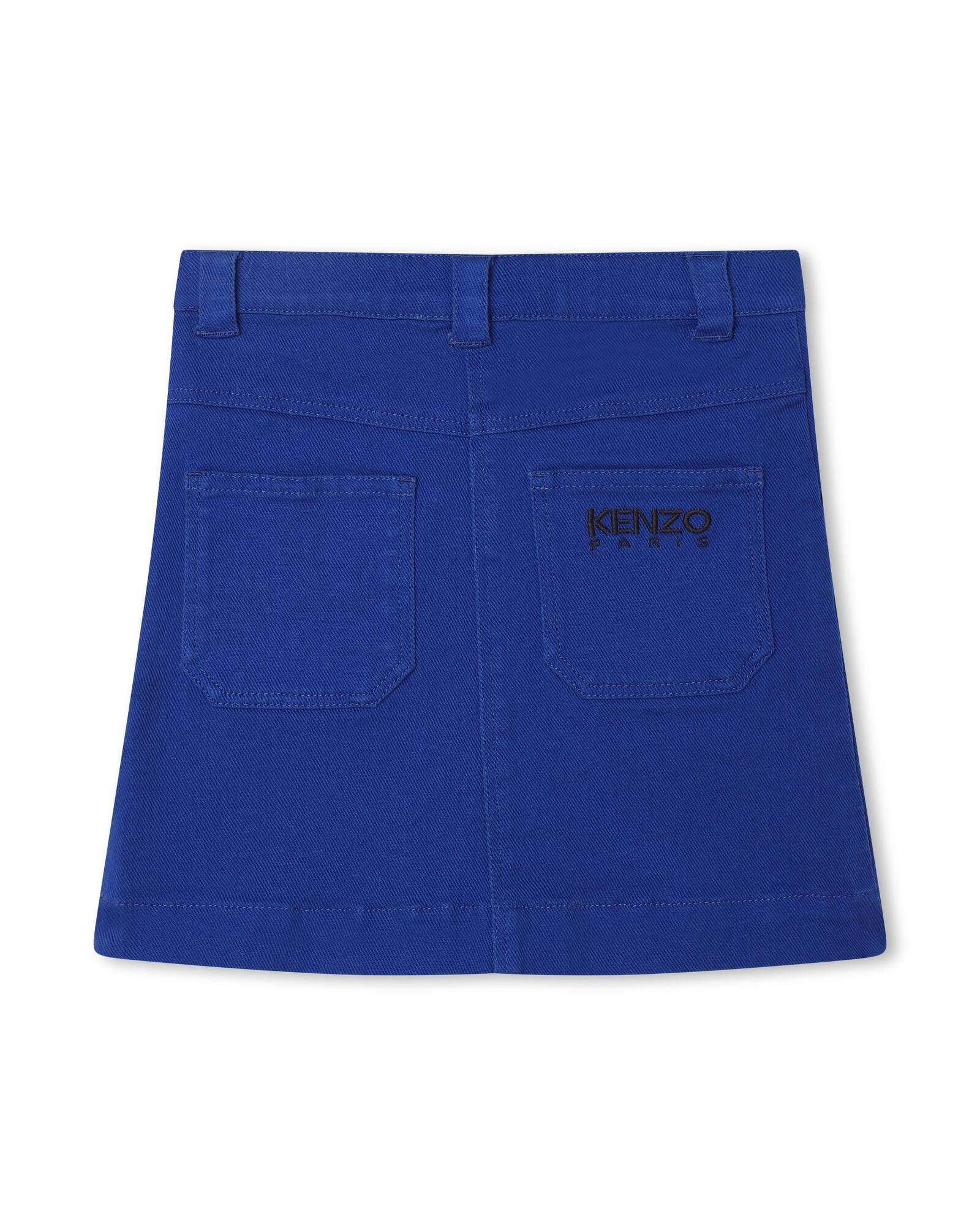 Jupe courte cargo en coton - Wave Blue