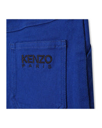 Jupe courte cargo en coton - Wave Blue
