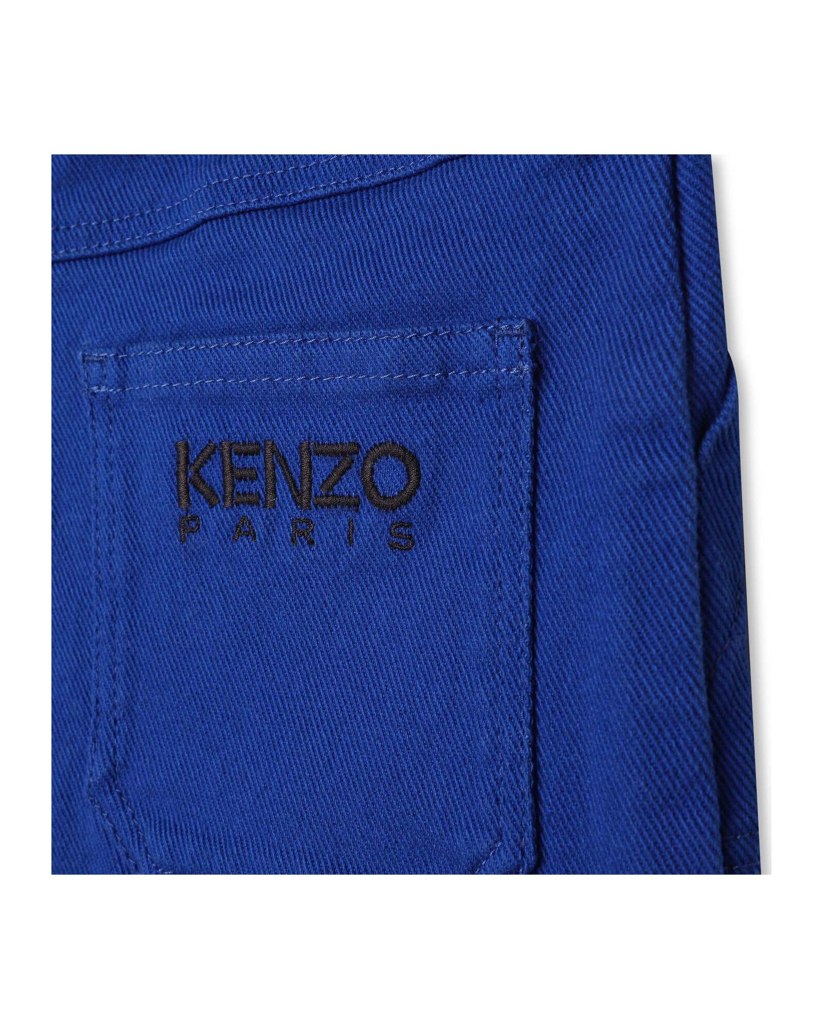 Jupe courte cargo en coton - Wave Blue