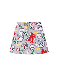 Cotton baseball skirt - Light grey