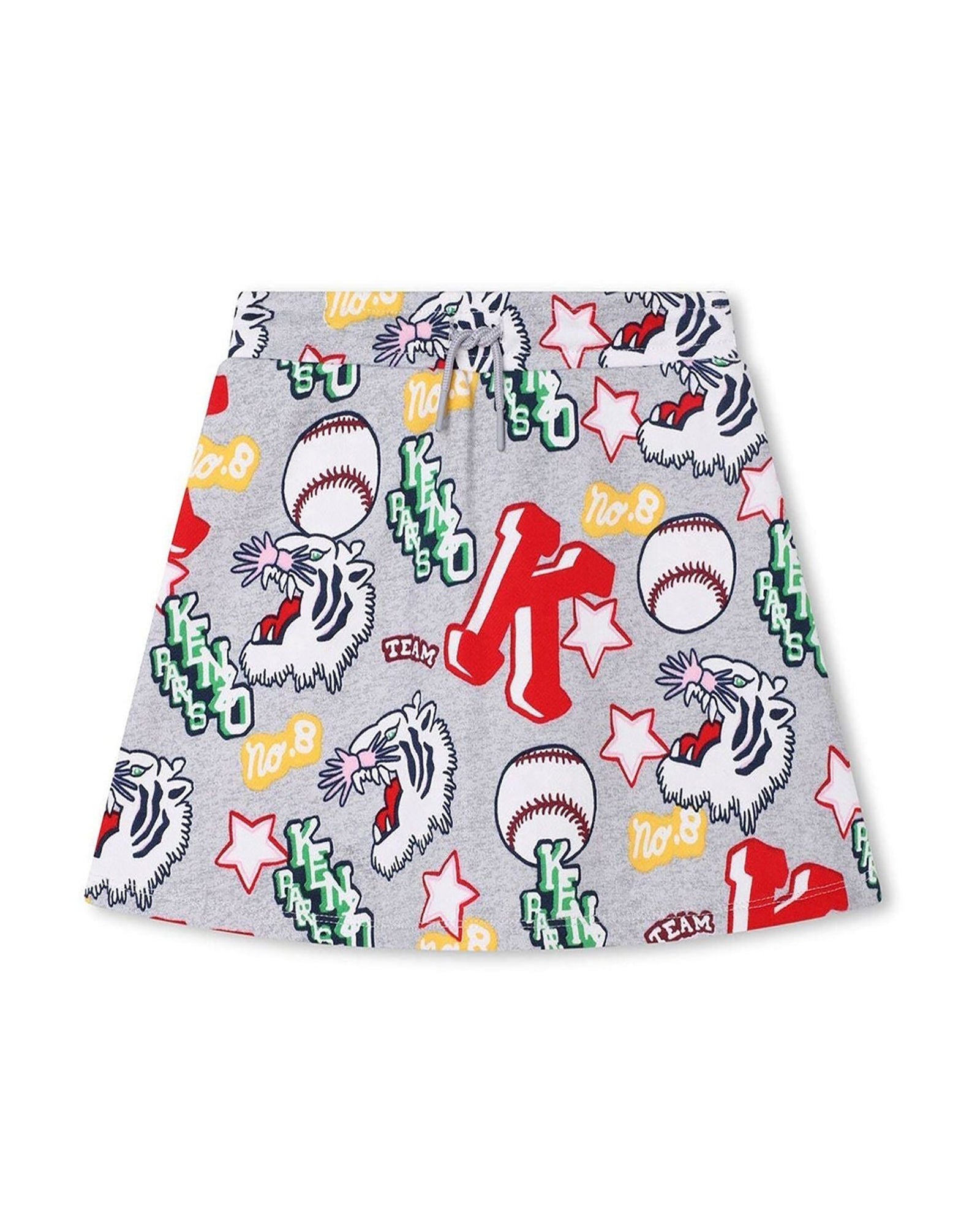 Jupe en coton - Gris clair