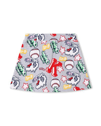 Cotton baseball skirt - Light grey