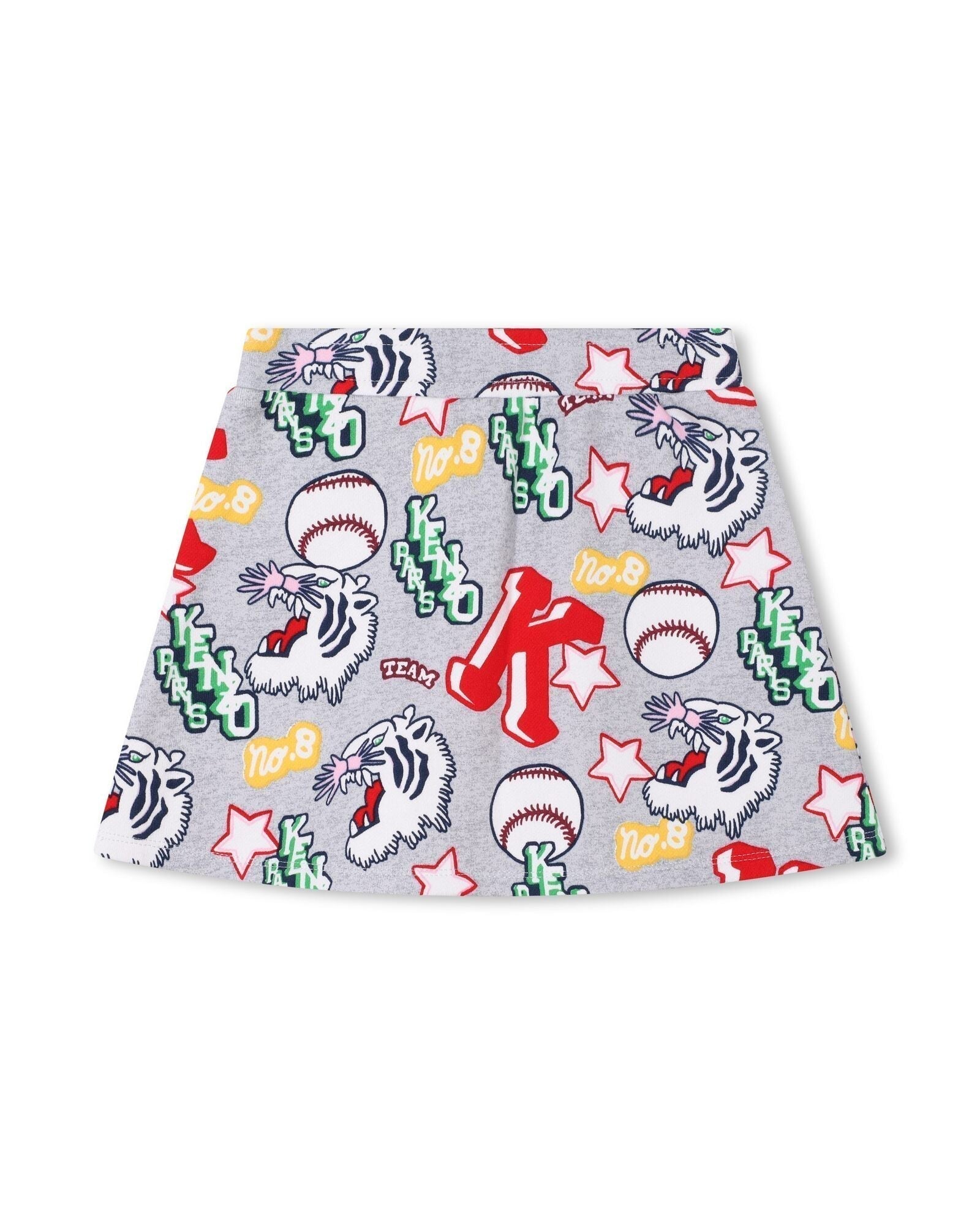 Cotton baseball skirt - Light grey