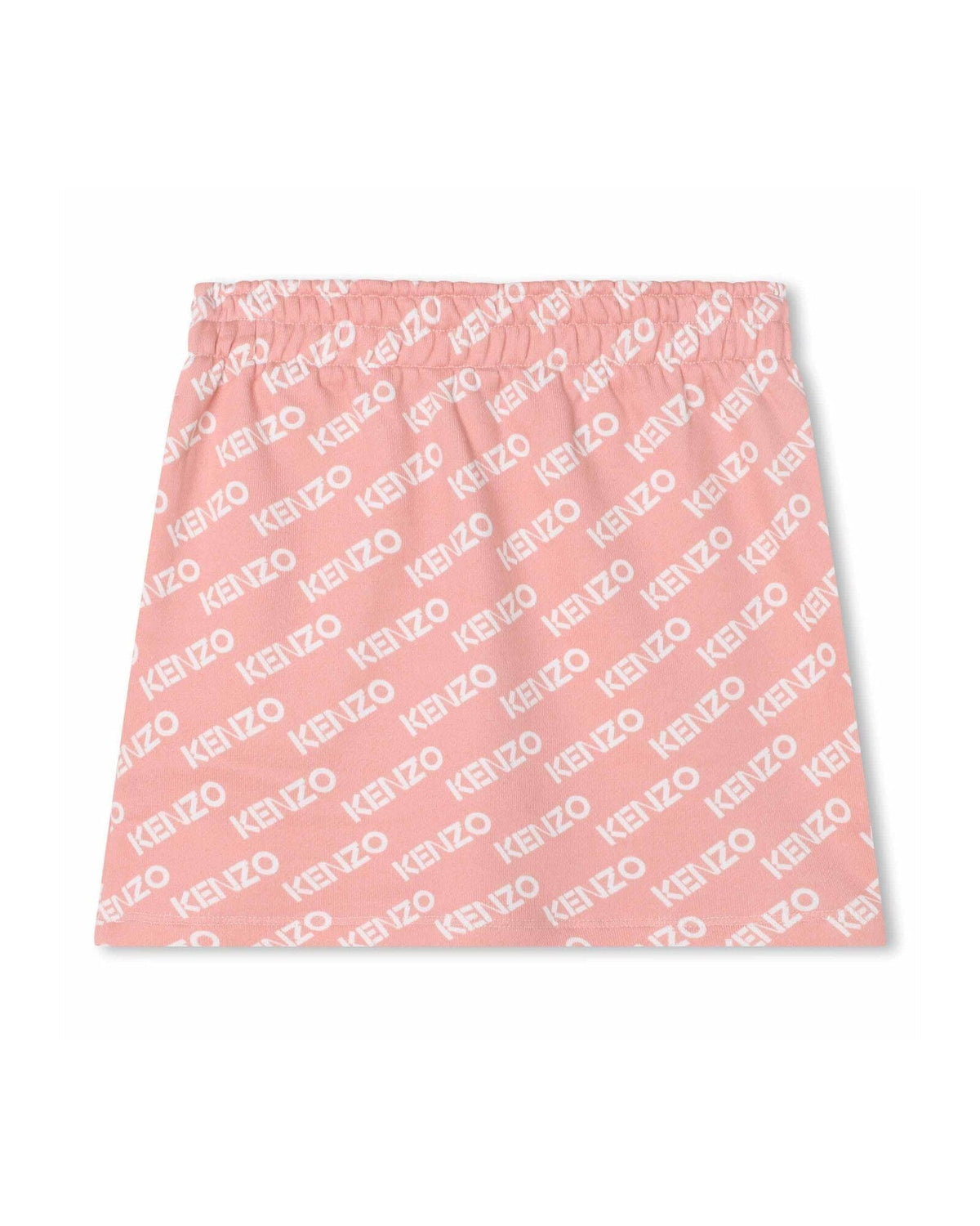 Jupe à taille élastiquée en coton - Nude